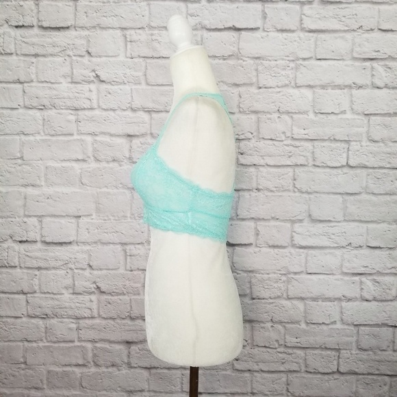 Megan turquoise lace racer back bralette NWOT - Picture 4 of 8